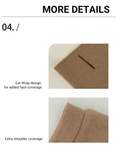 CatWarm High Neck Warm Ear-Wrap Tank