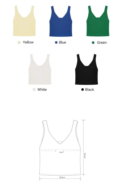 Aircon V-U-Neck 2 In 1 Tank Top