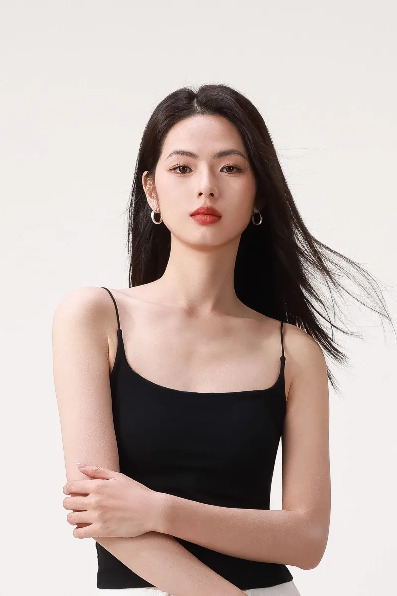 Cloud Sleeveless Tank Top with Built-in Bra Pads