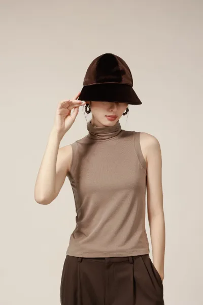 CatWarm High Neck Warm Ear-Wrap Tank