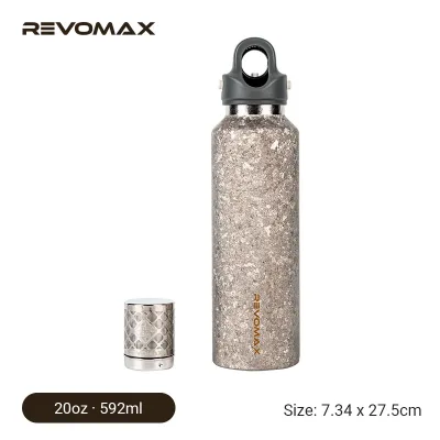 Pure Titanium Insulated Bottle 20oz | No Metallic Taste | Magnetic Tea Infuser