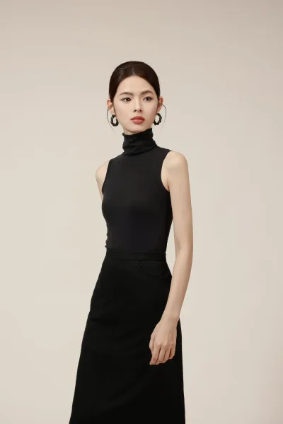 CatWarm High Neck Warm Ear-Wrap Tank