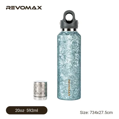 Pure Titanium Insulated Bottle 20oz | No Metallic Taste | Magnetic Tea Infuser