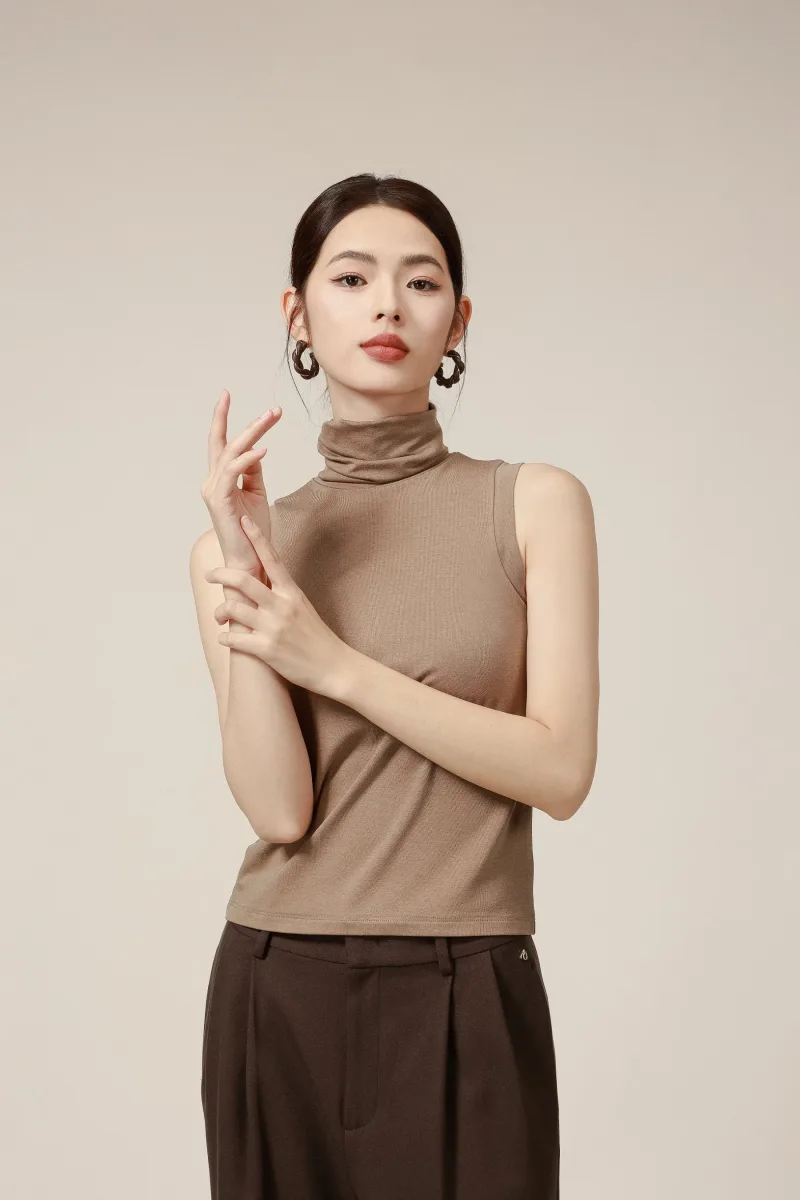 CatWarm High Neck Warm Ear-Wrap Tank