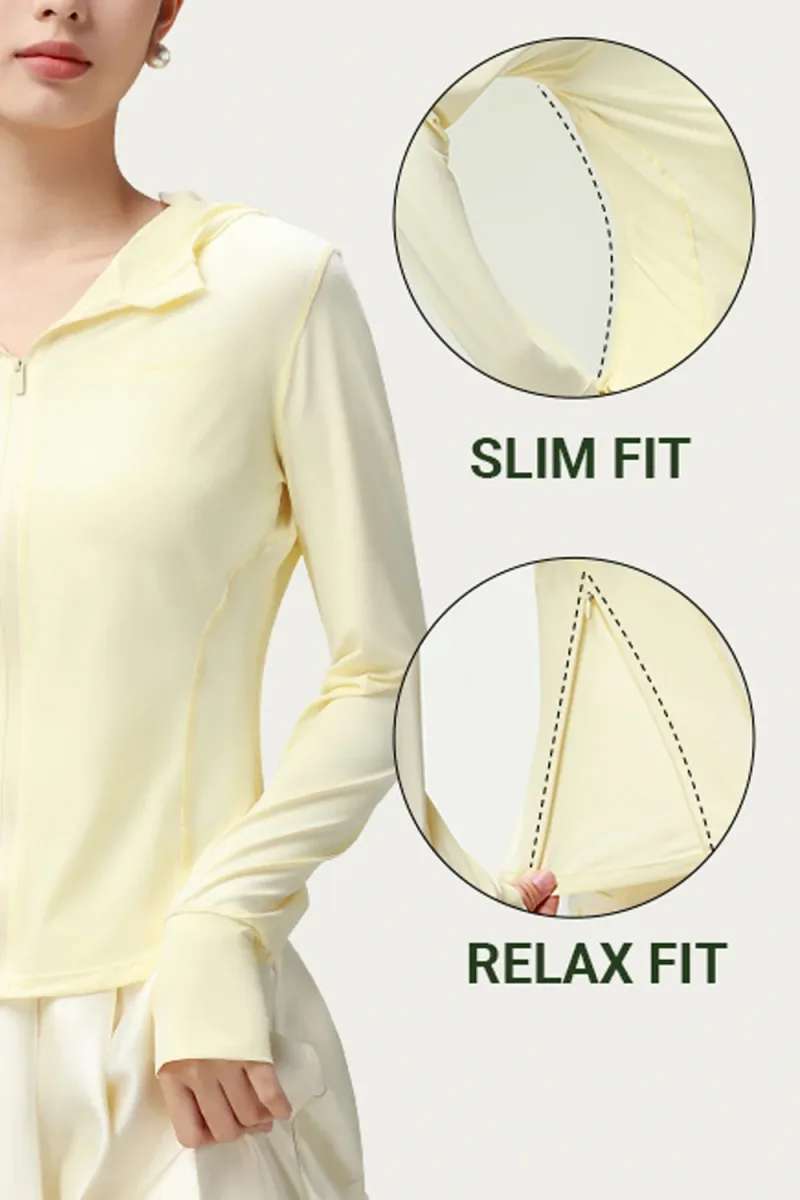Aircon UV Protection Jacket Slim Relaxed Fit 2 In 1