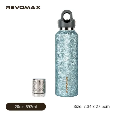 Pure Titanium Insulated Bottle 20oz | No Metallic Taste | Magnetic Tea Infuser