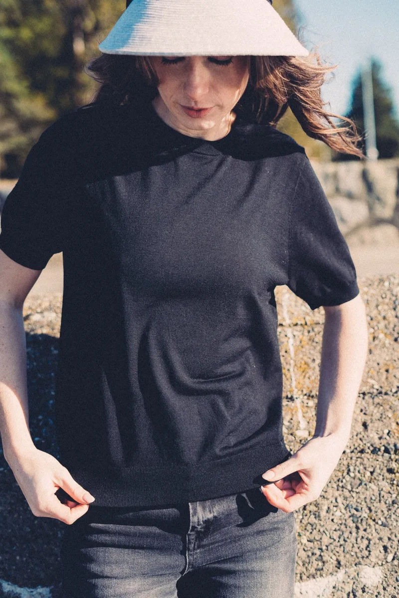 Aircon Knit Short Sleeve Tank Top
