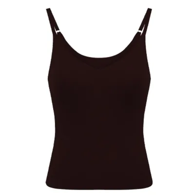 CatWarm Infrared V-Neck Thermal Tank with Built-in Removable Bra