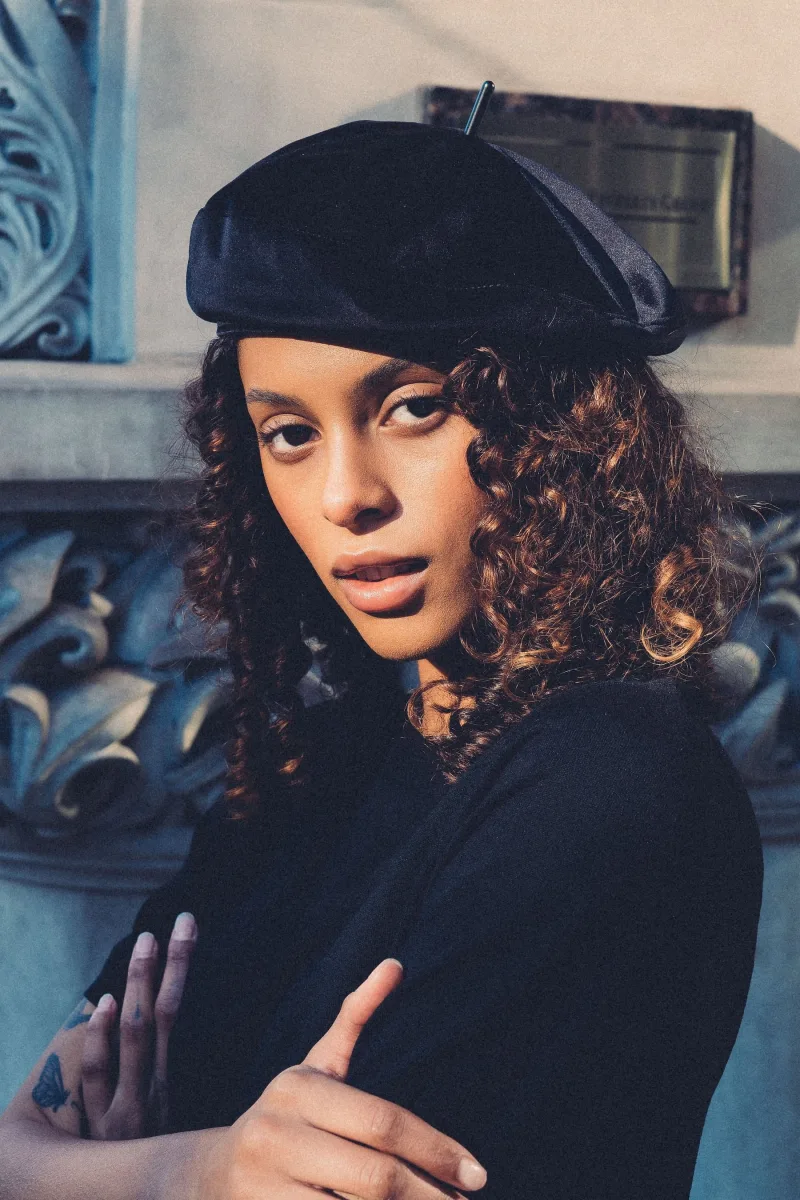 Luster Velvet Sculptural Beret - The Effortless French Classic