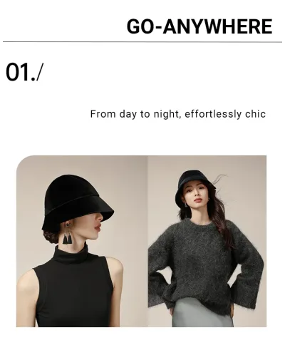 Luster Velvet Cloche Hat — 1920s Silhouette, Adjustable Fit