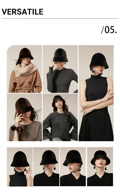 Luster Velvet Cloche Hat — 1920s Silhouette, Adjustable Fit
