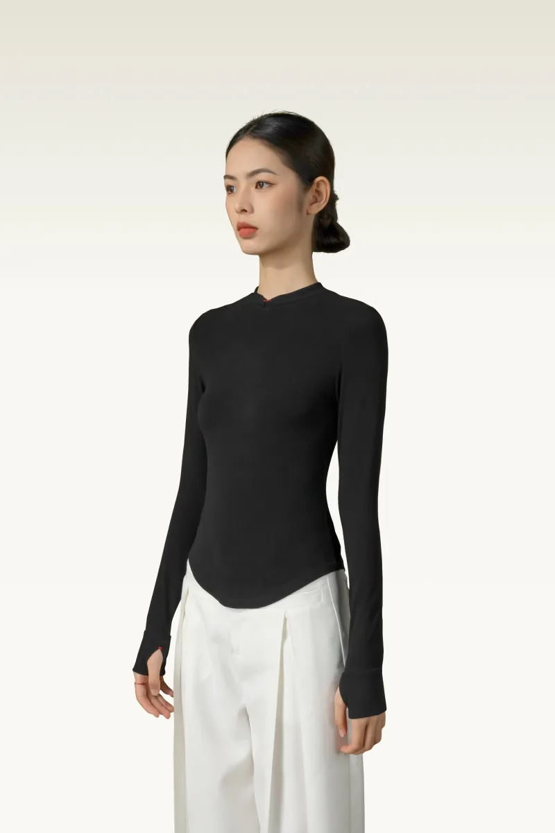 CatWarm Traditional Long Sleeve Hush Fiber Top