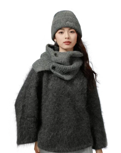 Ultimate Alpaca Bundle: Cozy Beanie & Wrap Set