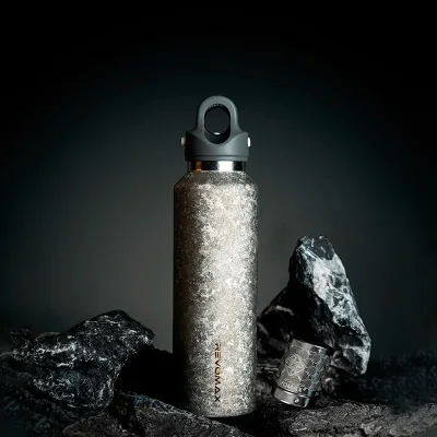 Pure Titanium Insulated Bottle 20oz | No Metallic Taste | Magnetic Tea Infuser