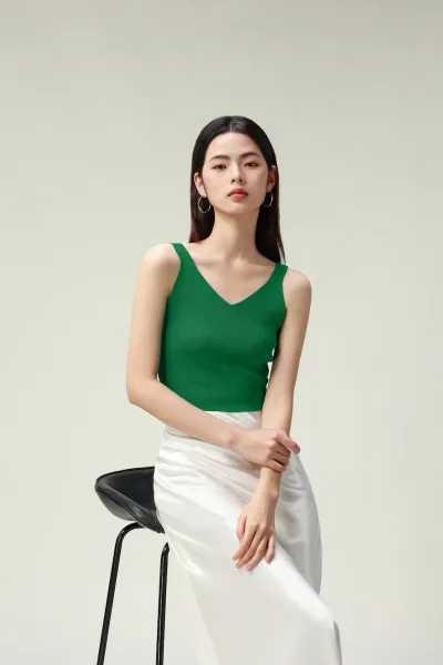 Aircon V-U-Neck 2 In 1 Tank Top