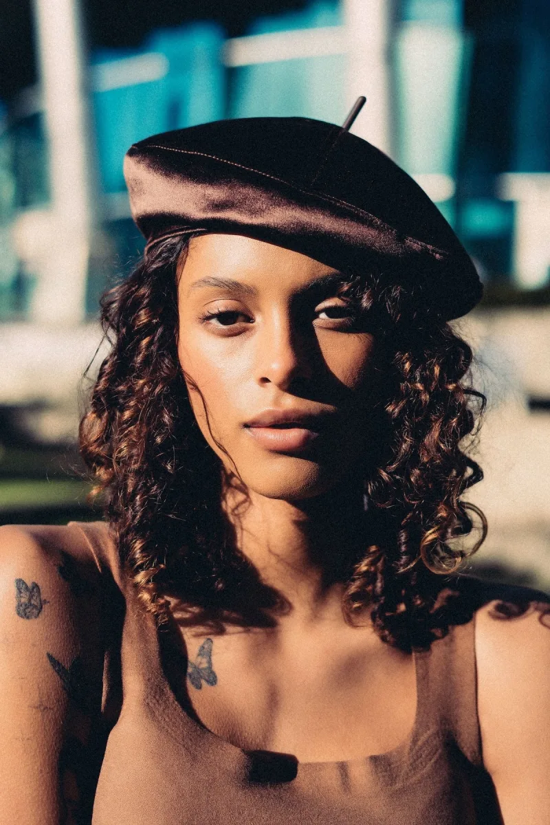 Luster Velvet Sculptural Beret - The Effortless French Classic