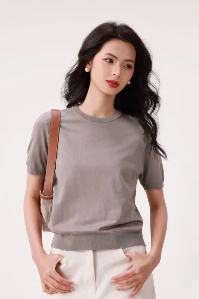 Aircon Knit Short Sleeve Tank Top