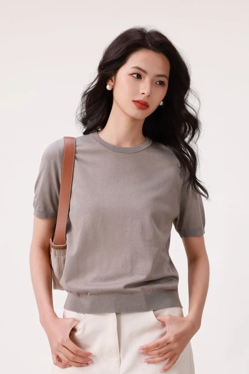 Aircon Knit Short Sleeve Tank Top