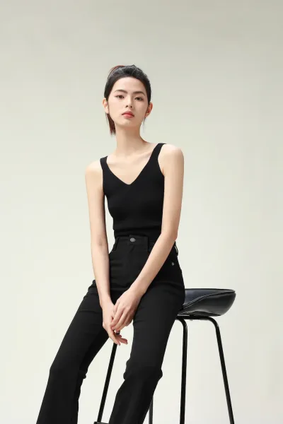 Aircon V-U-Neck 2 In 1 Tank Top