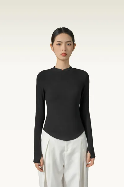 CatWarm Traditional Long Sleeve Hush Fiber Top